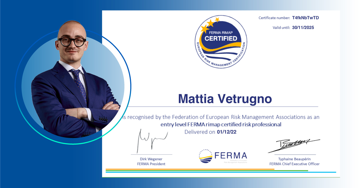 IL VALORE DELL’ALTA FORMAZIONE: LA CERTIFICAZIONE FERMA RIMAP, Augustas Risk Services